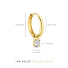 Skadi - Set di orecchini con pietre in oro 14k