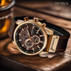 Orologio Elegante al Quarzo con Cinturino in Pelle