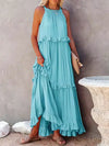 Ilona - Abito a Collo Halter con Volant e Maxi Tasche