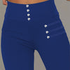 Leggings a Vita Alta con Dettaglio di Perline