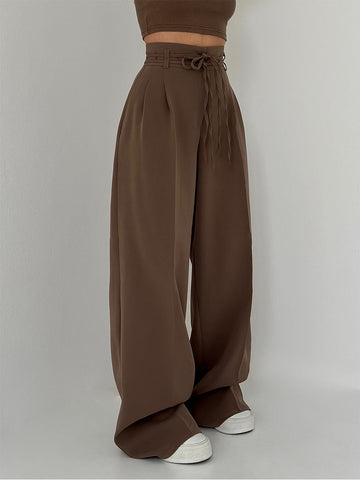Federica – Pantaloni a vita alta con gamba ampia