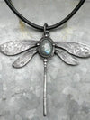 Ginevra® – Collana Vintage con Pendente Libellula e Pietra di Luna