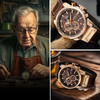 Orologio Elegante al Quarzo con Cinturino in Pelle