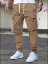 2 pezzi Pantaloni Cargo da Uomo - Tasche Multifunzionali, Coulisse Regolabile, Adatti per Abbigliamento Casual e Formale in Tutte le Stagioni - Ottimo Regalo di Compleanno/Natale - Lavabile in Lavatrice e Durevole, un Must-have per gli Appassionati di Att