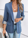 Blazer Leggero Monopetto con Manica Risvoltata
