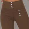 Leggings a Vita Alta con Dettaglio di Perline