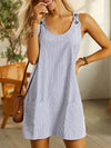 Terri - Vestito Mini a Righe con Tasche