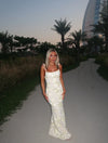 LILY - Abito Maxi Floreale Con Spalline Regolabili
