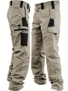 Men's Tactical Cargo Pants- Multi Functional Zippered Pockets for Hiking Construction Travel All Seasons