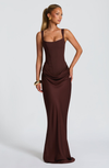 ABITO LUNGO CORSET DRAPEATO