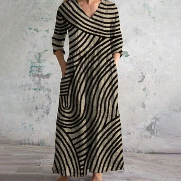 Leviana™ | Abito vintage a righe