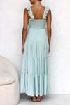 Giulietta | Abito Maxi con Rouches e Scollatura a V