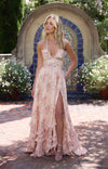 VESTITO IN TESSUTO TAPPETO ROSA COTONE