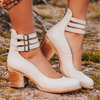 22 Ginevra™ | Zapatos de tacón con múltiples tiras y tacón grueso