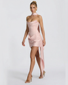VESTITO MINI CORSET CON DRAPPEGGIO E NASTRO