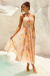 ABITO MIDI HALTER TONI PASTELLO ACQUARELLO