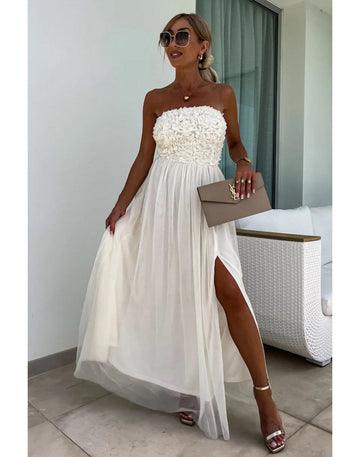 Ari - Abito Maxi con Spacco alla Moda