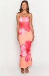 Arizona - Maxi Dress in Rete Floreale