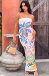 Arizona - Vestito Maxi in Rete Floreale