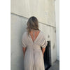 Gisella - Abito Maxi con Scollatura a V e Spacco