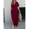 Gisella - Abito Maxi con Scollatura a V e Spacco