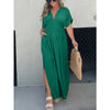 Gisella - Abito Maxi con Scollatura a V e Spacco