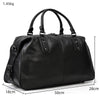 Borsa da viaggio in pelle nera | ALBERT