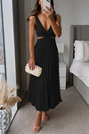 Elsa | Elegante Abito Maxy Plissettato