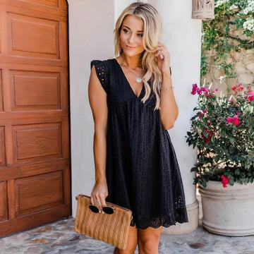 Juliette - Abito estivo con pantaloni corti e tasche integrate