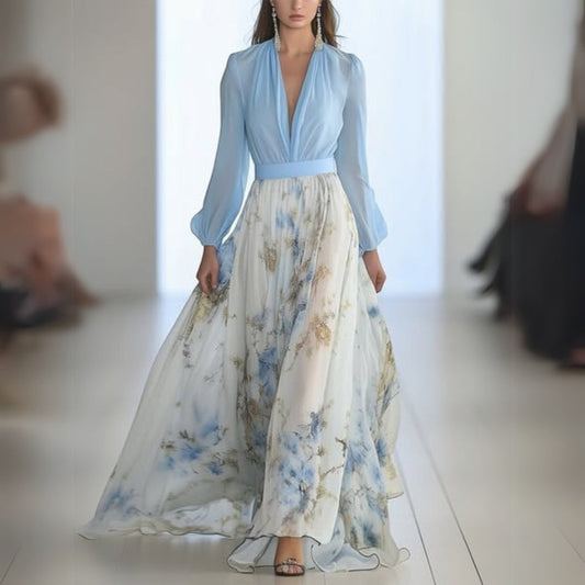 Dolores - Maxi Abito con Stampa Floreale