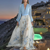 Bellissimo Vestito Maxi con Stampa Floreale
