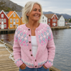 Freya™ | Cardigan Chic a Maglia Larga con Motivo