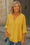 Aava™ | Leggera camicia in cotone e lino dallo stile estivo