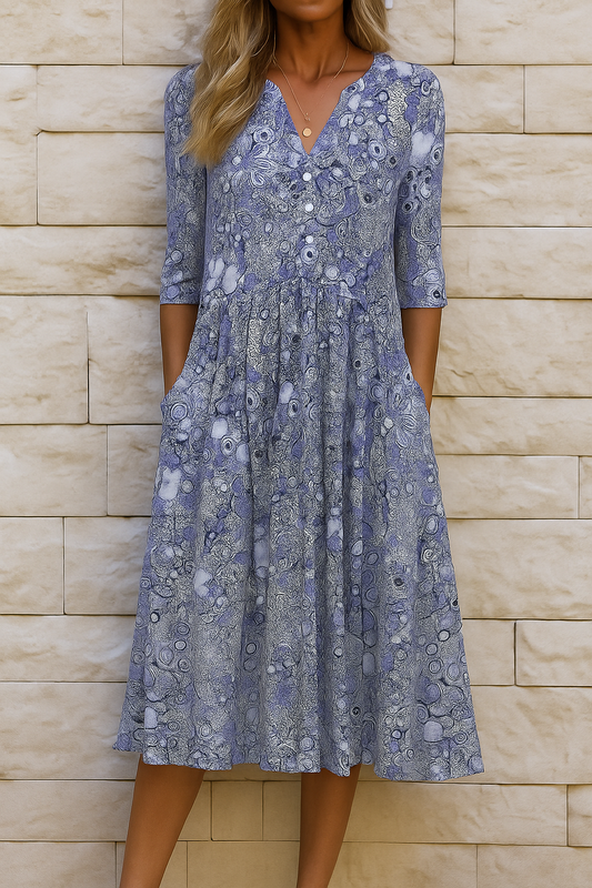 OLIVIA | ABITO ELEGANTE CON SCOLLO A V
