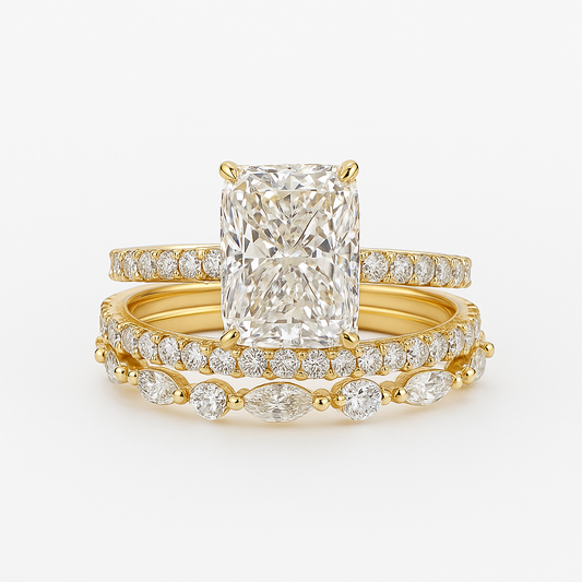 Elysia Set di Anelli 3PC | Oro 18k