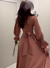 ItalianFrost - Abito Maxi in Satin