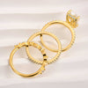 Elysia Set di Anelli 3PC | Oro 18k