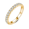 Emilie – Anello nuziale con Moissanite in Oro 18k