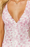 Farida - Abito Maxi in Pizzo Rosa