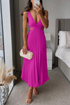 Elsa | Elegante Abito Maxy Plissettato