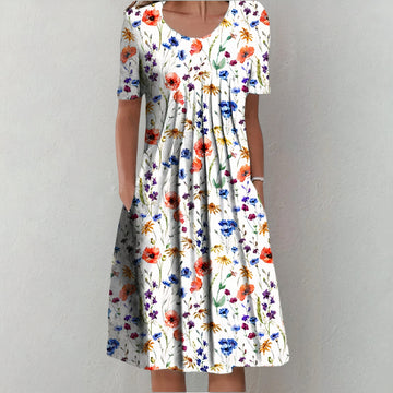 Kimberley | Abito Midi Floreale Fluttuante