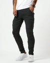 Pantaloni Cargo Marino Elasticizzati