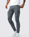 Pantaloni Cargo Marino Elasticizzati