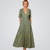 Elisa - Abito Maxi Elegante con Fiori