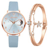 Orologio con Quadrante Moon Numbers e Set di Bracciali