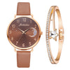 Orologio con Quadrante Moon Numbers e Set di Bracciali
