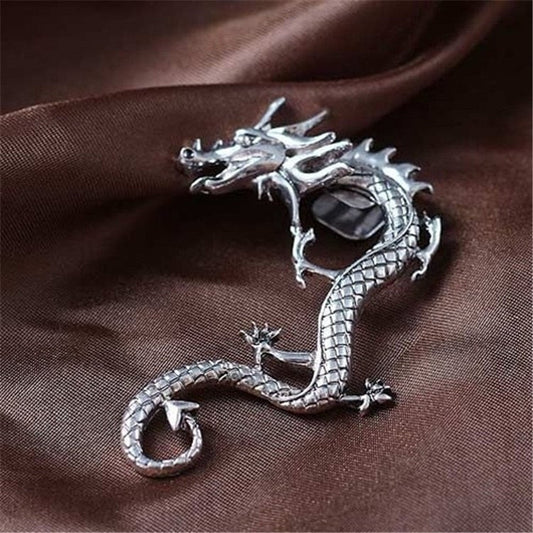 Charm - Orecchini Drago Argento