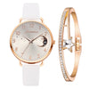 Orologio con Quadrante Moon Numbers e Set di Bracciali