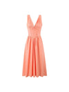 Ariana - Abito Midi Flare con Scollatura a V