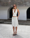 COMPLETO HALTER MIDI STAMPATO